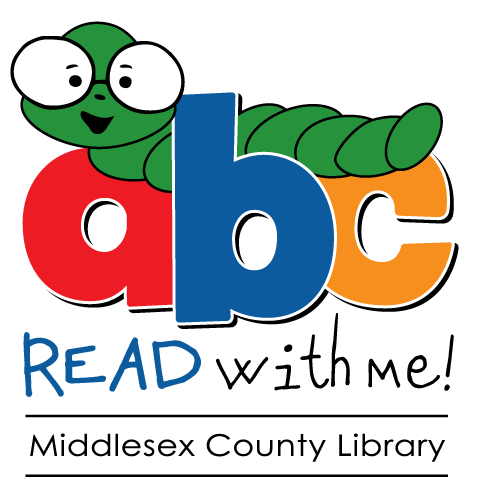 An illustration of a green bookworm resting on the letters ABC.