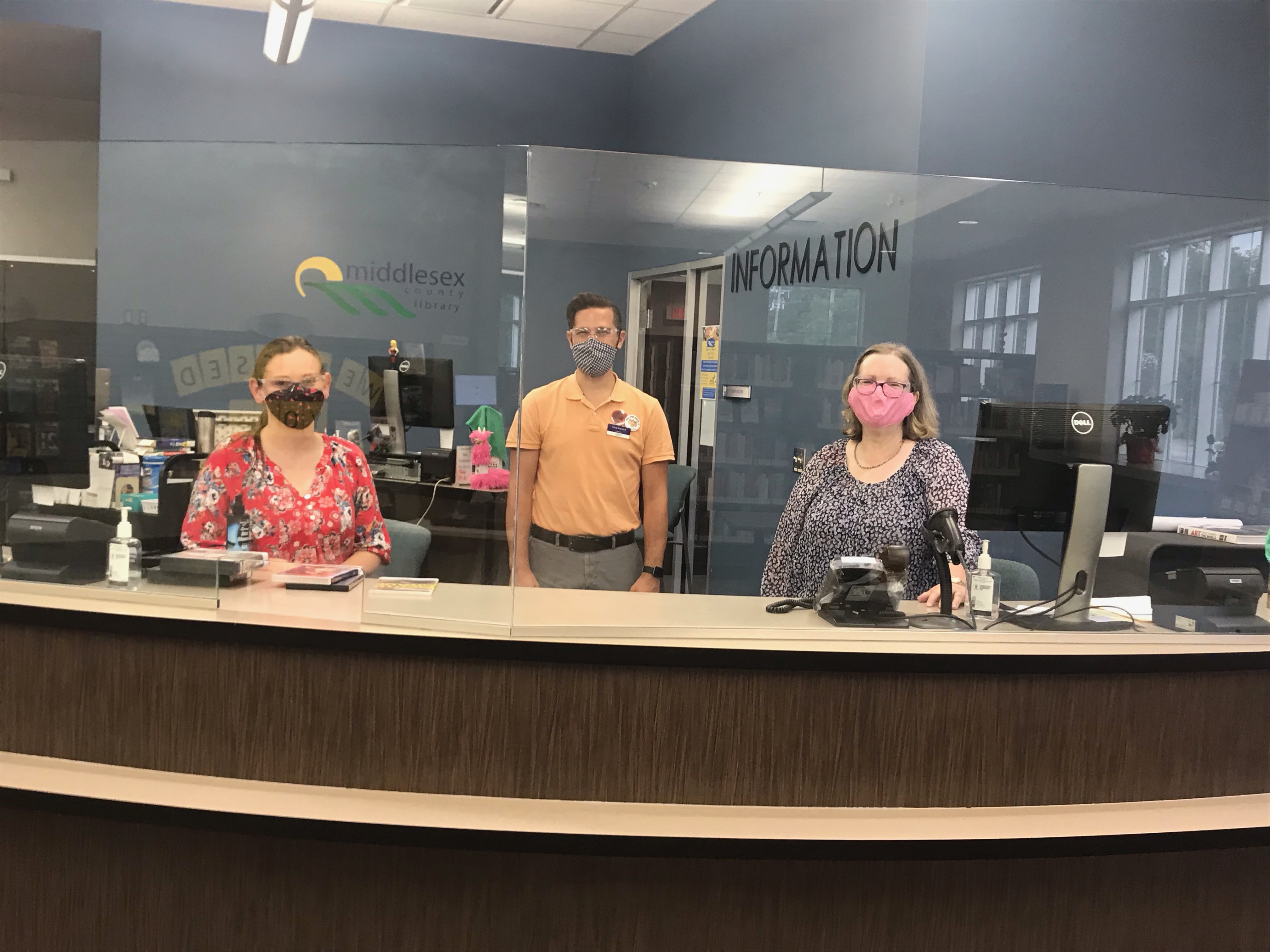 Parkhill Library staff at their service counter